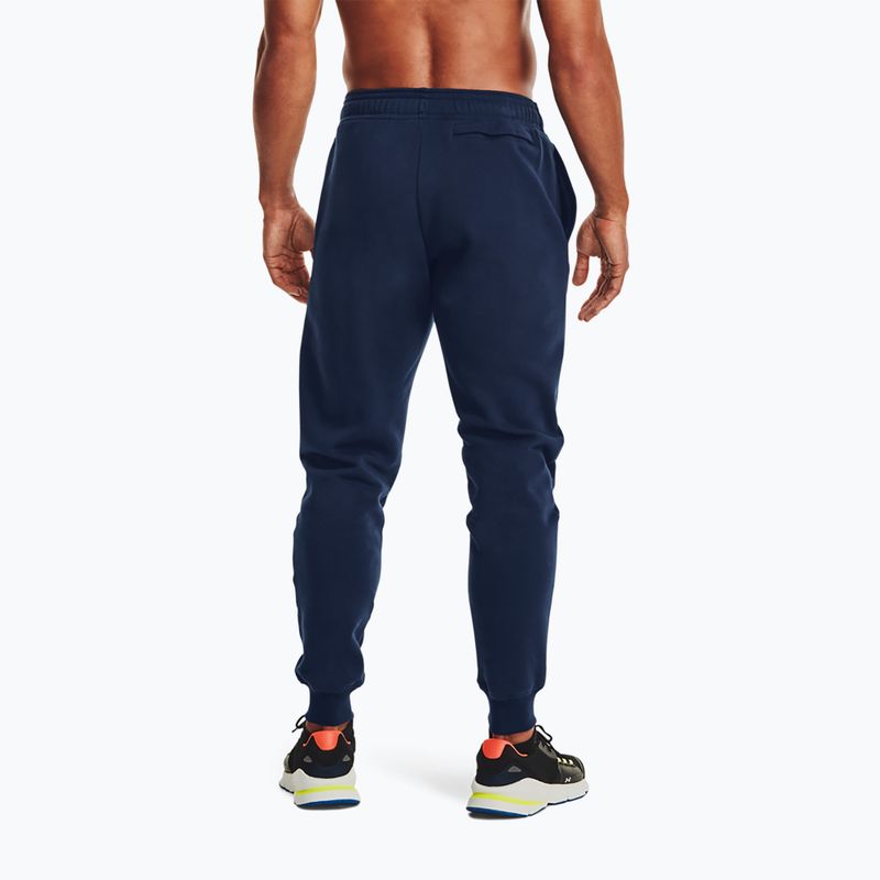 Pánské kalhoty Under Armour Rival Fleece Joggers navy blue 3