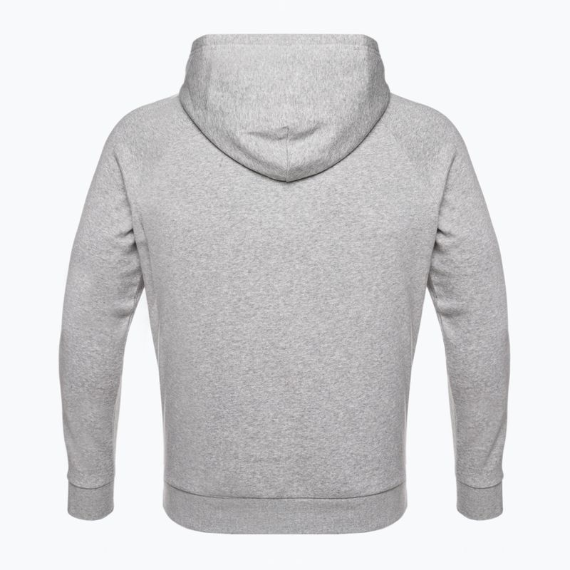 Pánská mikina Under Armour Rival Hoodie mod gray light heather/black 9