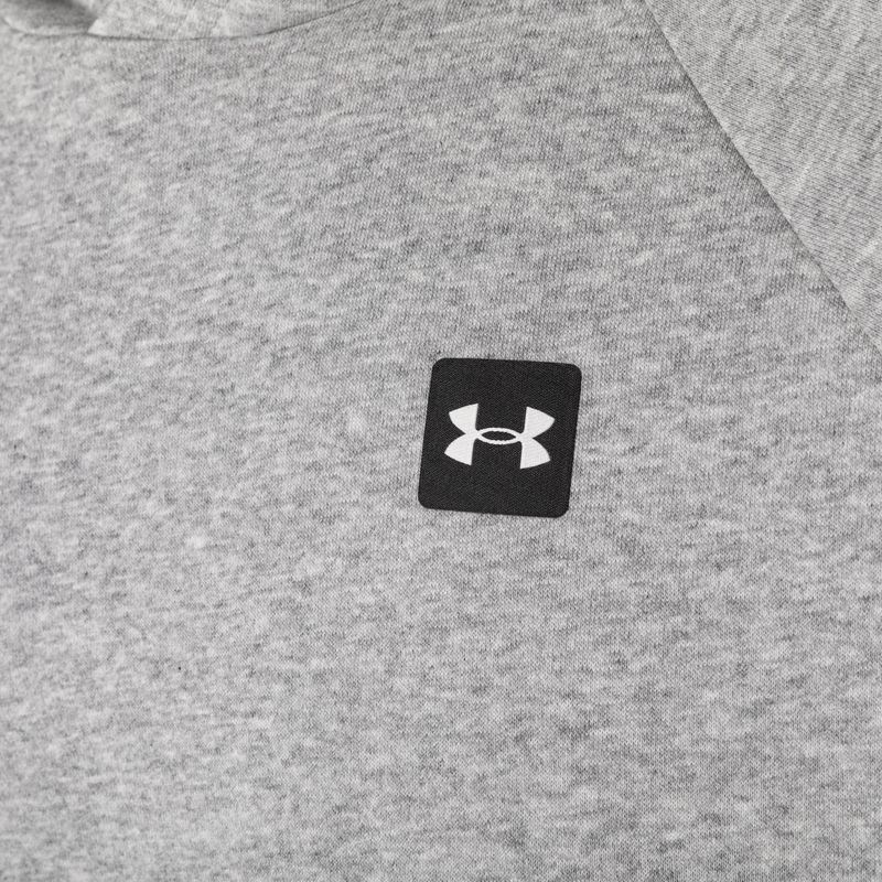 Pánská mikina Under Armour Rival Hoodie mod gray light heather/black 10