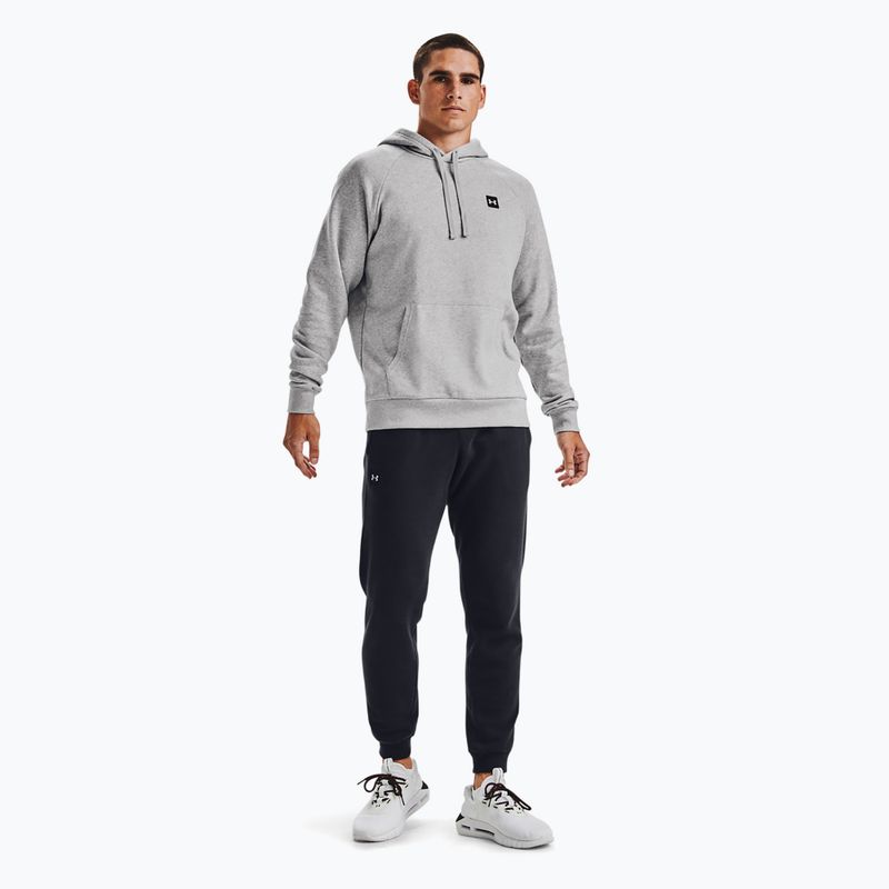 Pánská mikina Under Armour Rival Hoodie mod gray light heather/black 4