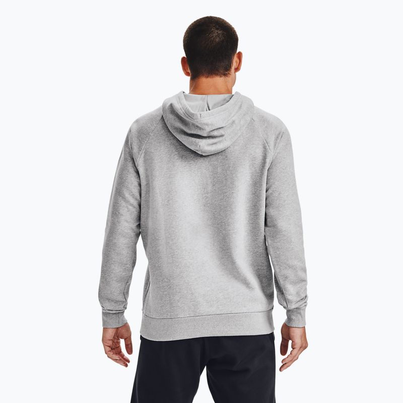 Pánská mikina Under Armour Rival Hoodie mod gray light heather/black 6