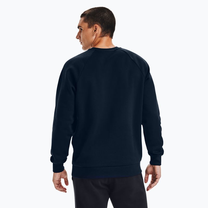 Pánská mikina Under Armour Rival Fleece Crew navy blue 6