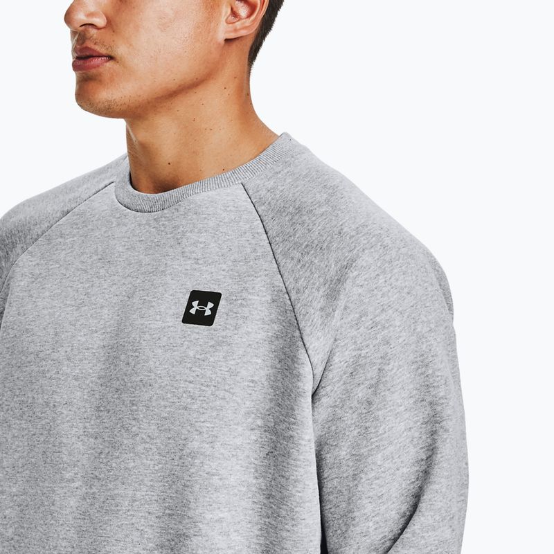 Pánská mikina Under Armour Rival Fleece Crew mod gray light heather/black 4