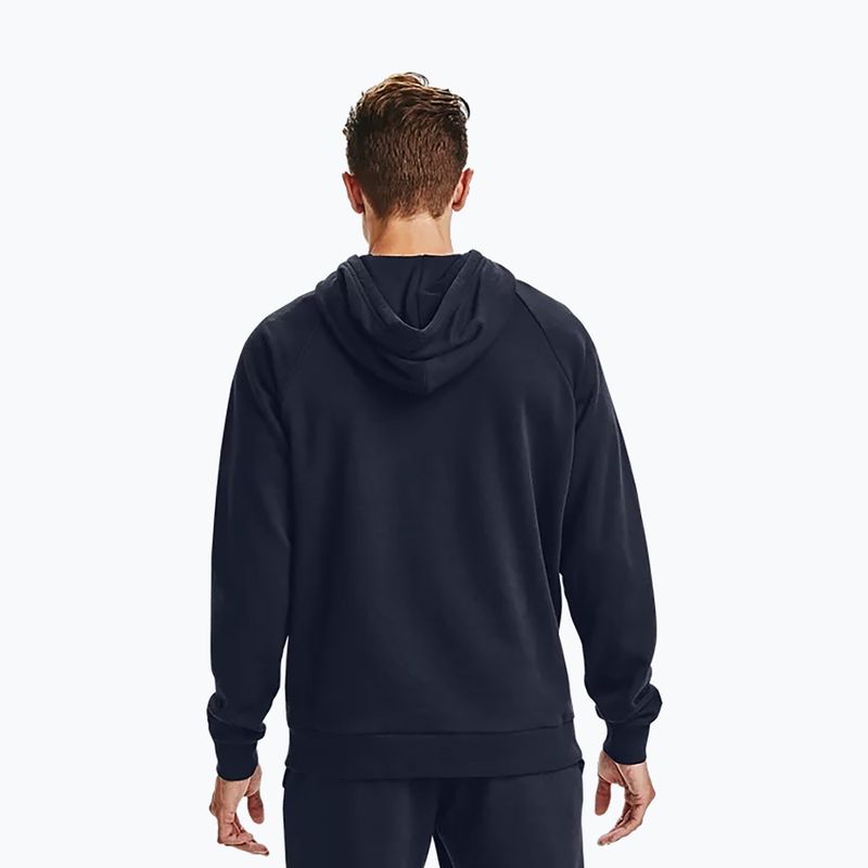 Pánská mikina Under Armour Rival Fleece Big Logo Hd navy blue 1357093 3