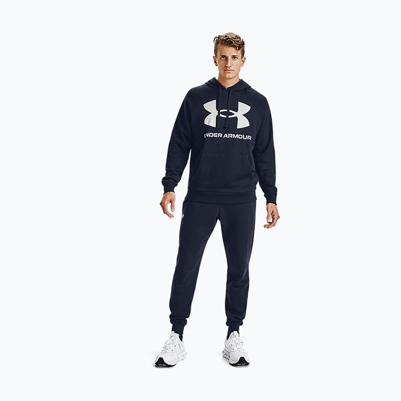 Pánská mikina Under Armour Rival Fleece Big Logo Hd navy blue 1357093 2