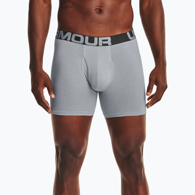 Pánské boxerky Under Armour Charged Cotton 6 in 3 Pack UAR-1363617011 8