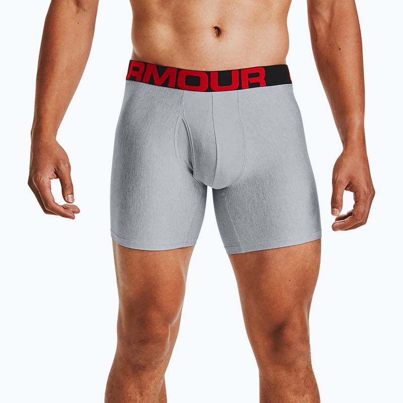 Pánské boxerky Under Armour Ua Tech 6In 2-Pak mod gray light heather/jet gray light heather 7