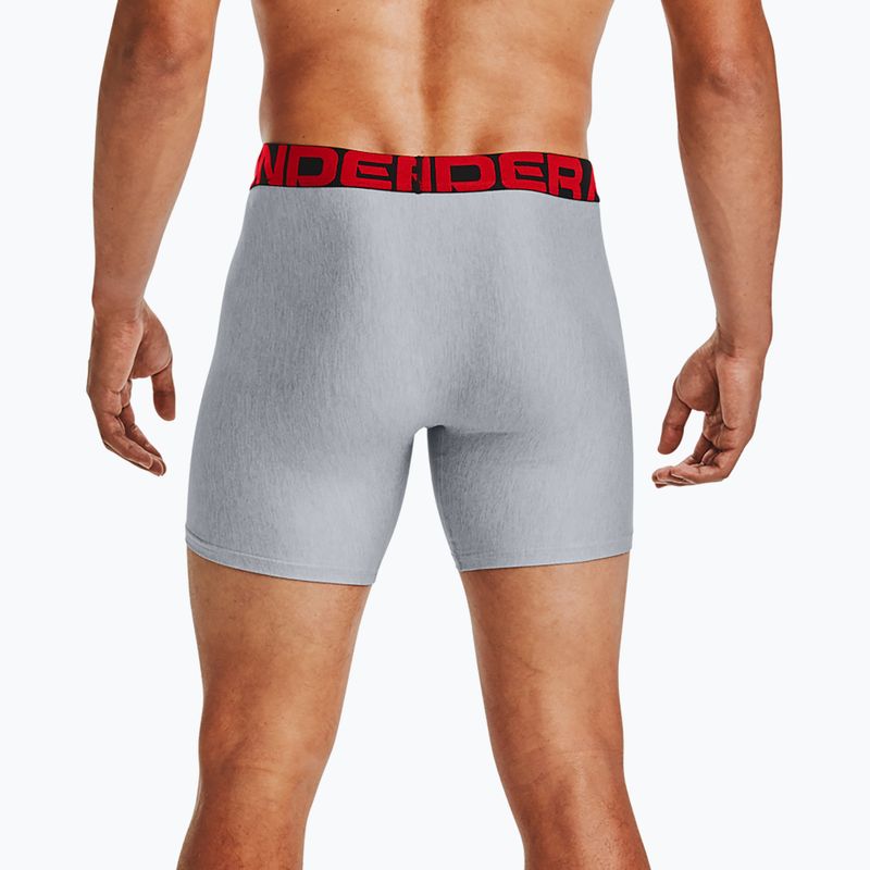 Pánské boxerky Under Armour Ua Tech 6In 2-Pak mod gray light heather/jet gray light heather 8