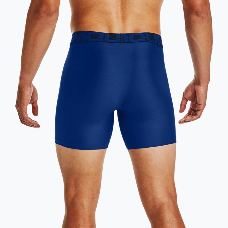 Pánské boxerky Under Armour Tech 6 in 2 Pack modré UAR-1363619400 7