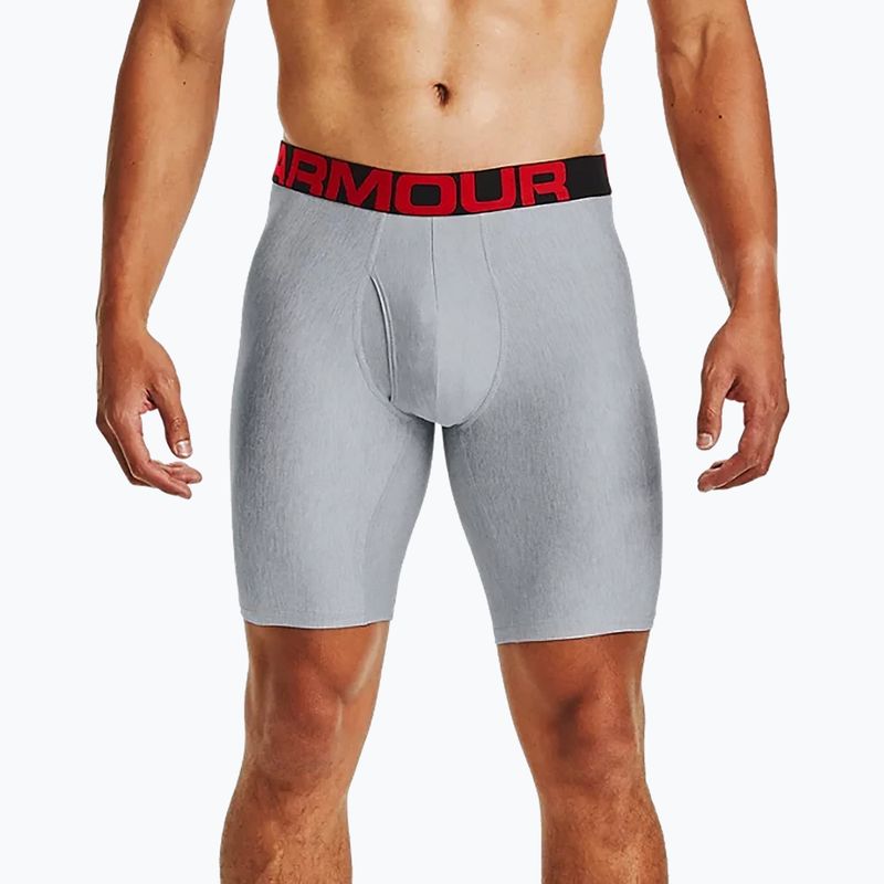 Pánské boxerky Under Armour Ua Tech 9In 2-Pack šedé 1363622-011 11