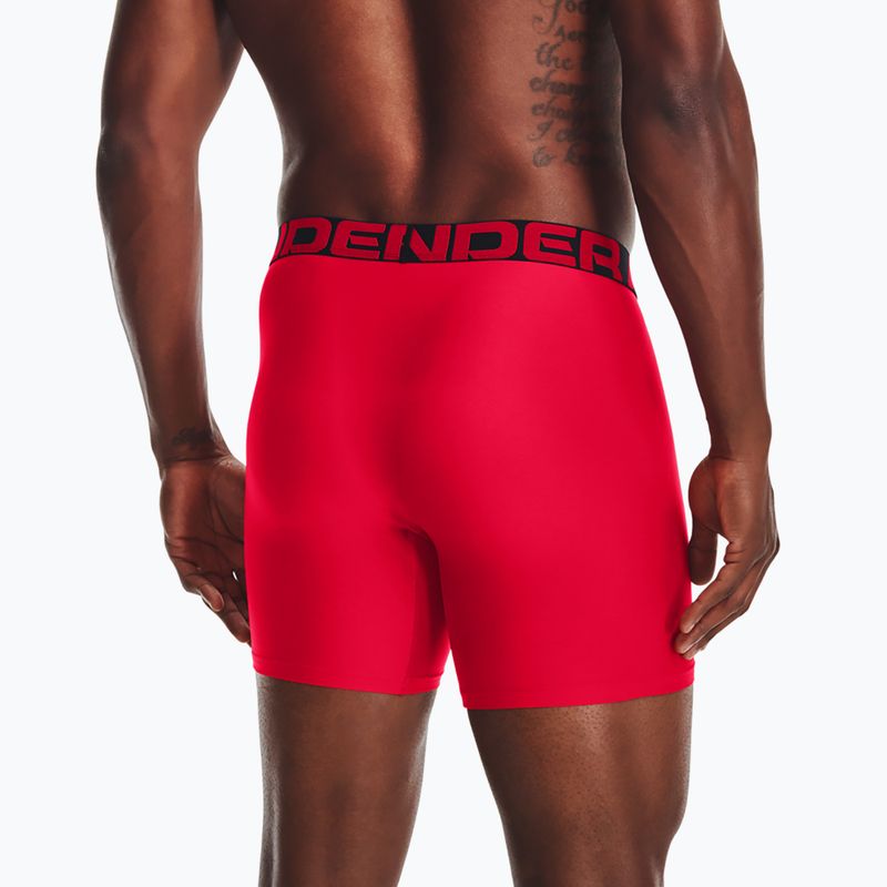 Pánské boxerky Under Armour Ua Tech 6In 2-Pack červená 1363619-600 9