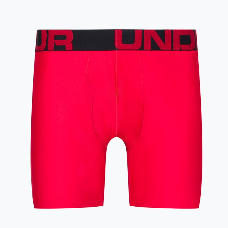 Pánské boxerky Under Armour Ua Tech 6In 2-Pack červená 1363619-600 5