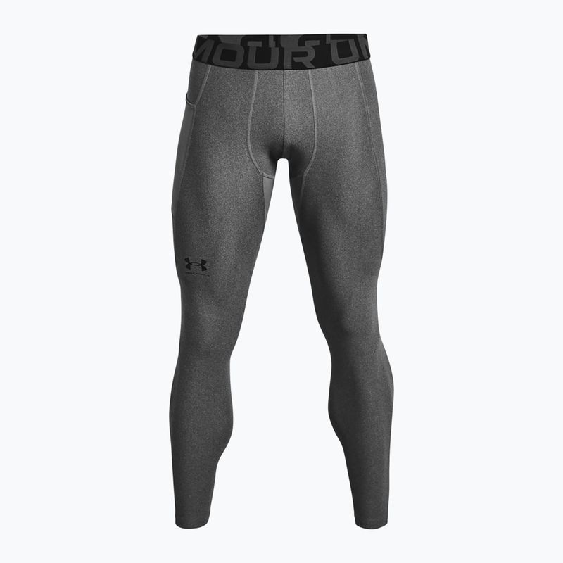 Pánské fitness  legíny Under Armour HeatGear carbon heather/black 5