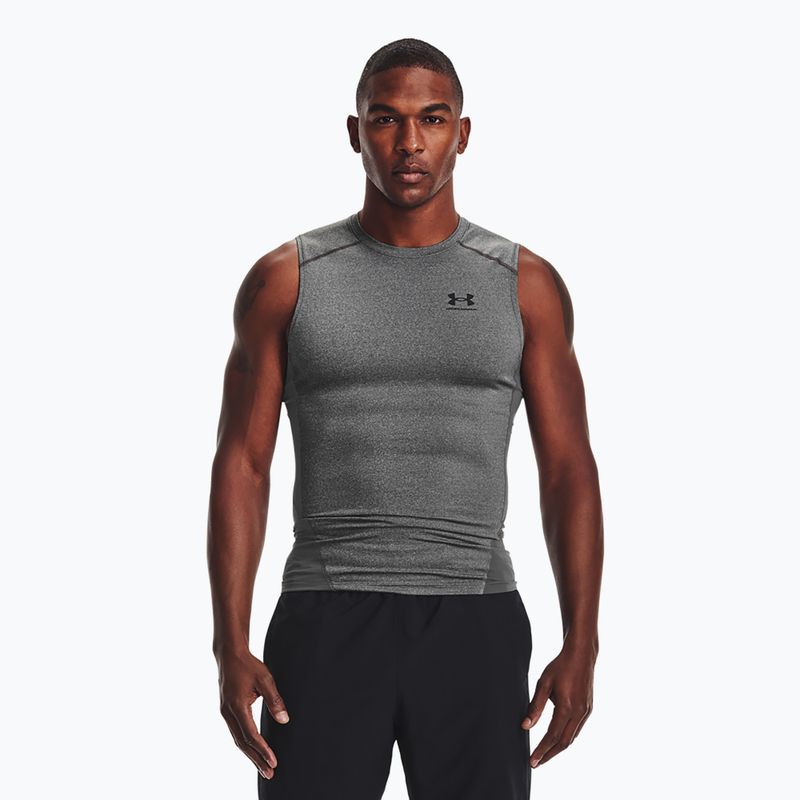 Pánské tréninkové tílko Under Armour Heat Gear Armour Comp Training Tank carbon heather/black