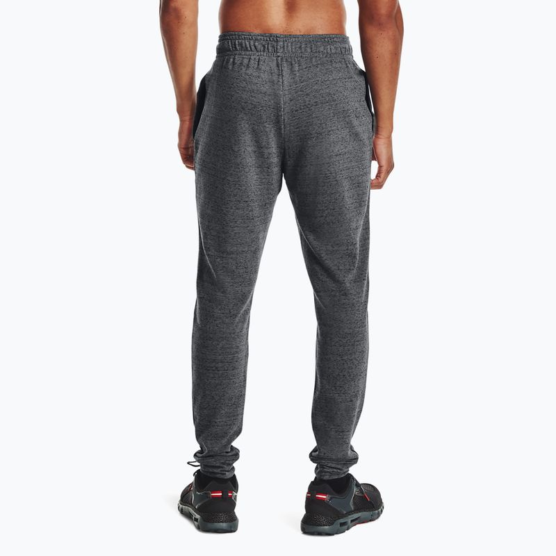 Pánské kalhoty Under Armour Ua Rival Terry Jogger pitch gray light heather/onyx white 3