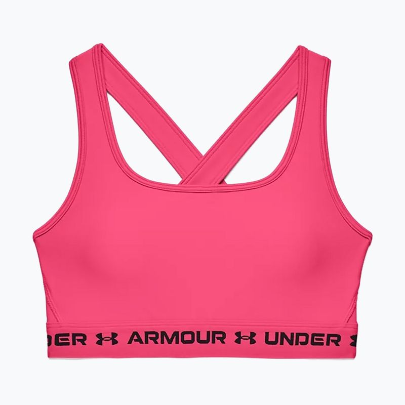 Fitness podprsenka Under Armour Crossback Mid růžová 1361034 3