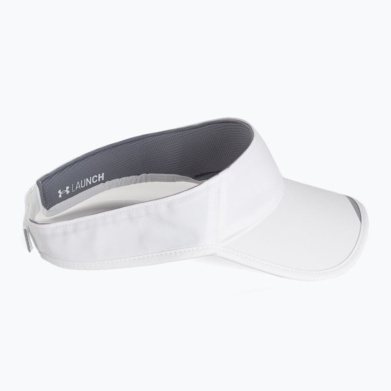 Pánská kšiltovka Under Armour Isochill Launch Run Visor 100 White UAR-1361563100 2