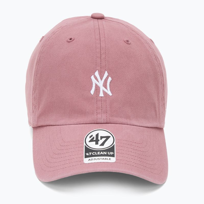 Kšiltovka 47 Brand MLB New York Yankees Base Runner CLEAN UP mauve 2