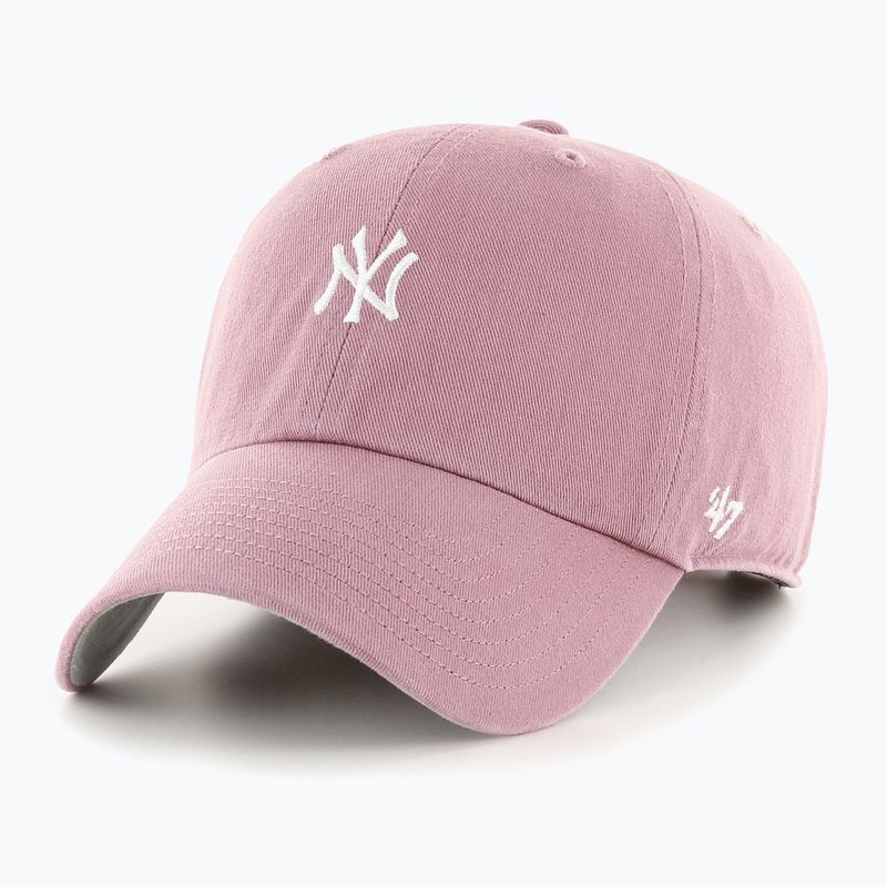 Kšiltovka 47 Brand MLB New York Yankees Base Runner CLEAN UP mauve