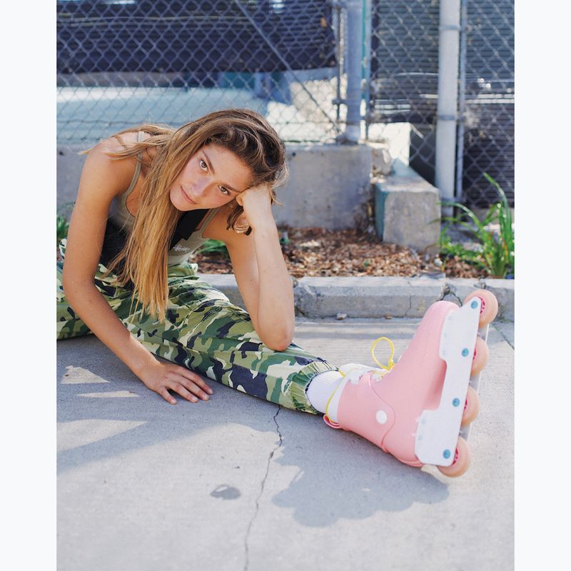 Dámské kolečkové brusle IMPALA Lightspeed Inline Skate pink yellow 8