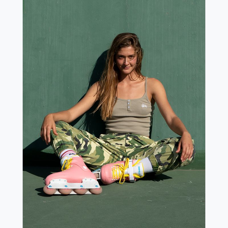 Dámské kolečkové brusle IMPALA Lightspeed Inline Skate pink yellow 9