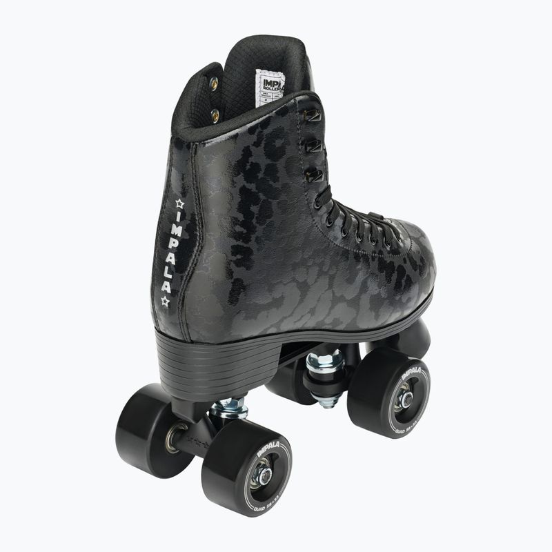 Dámské kolečkové brusle IMPALA Quad Skate black leopard 3