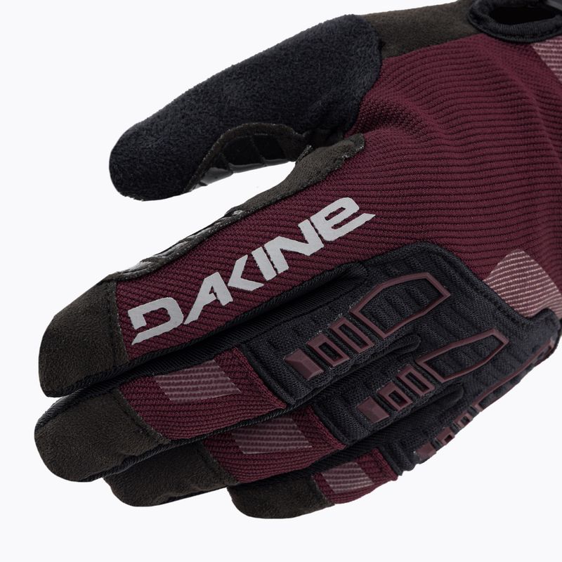 Dámské cyklistické rukavice Dakine Cross-X bordó a černá D10003480 4