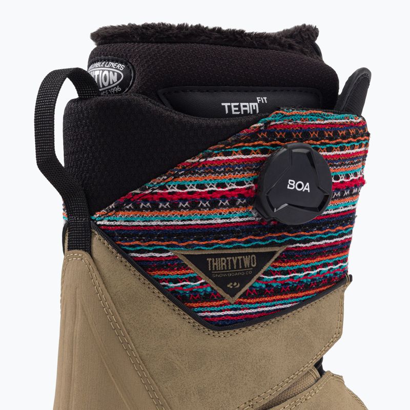 Dámské snowboardové boty THIRTYTWO Lashed Double Boa W'S béžové 8205000207 8