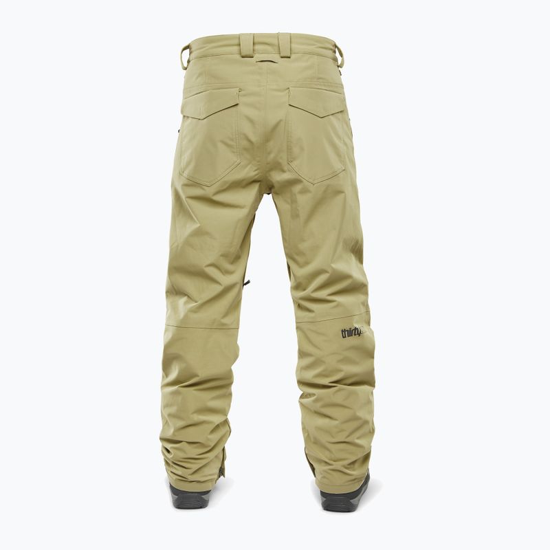Pánské snowboardové kalhoty ThirtyTwo Wooderson khaki 2