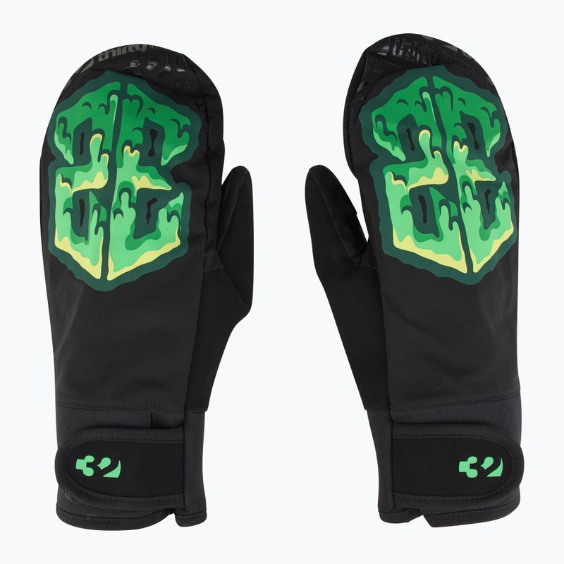 Pánské snowboardové rukavice ThirtyTwo Gateway Mitt black/green 2