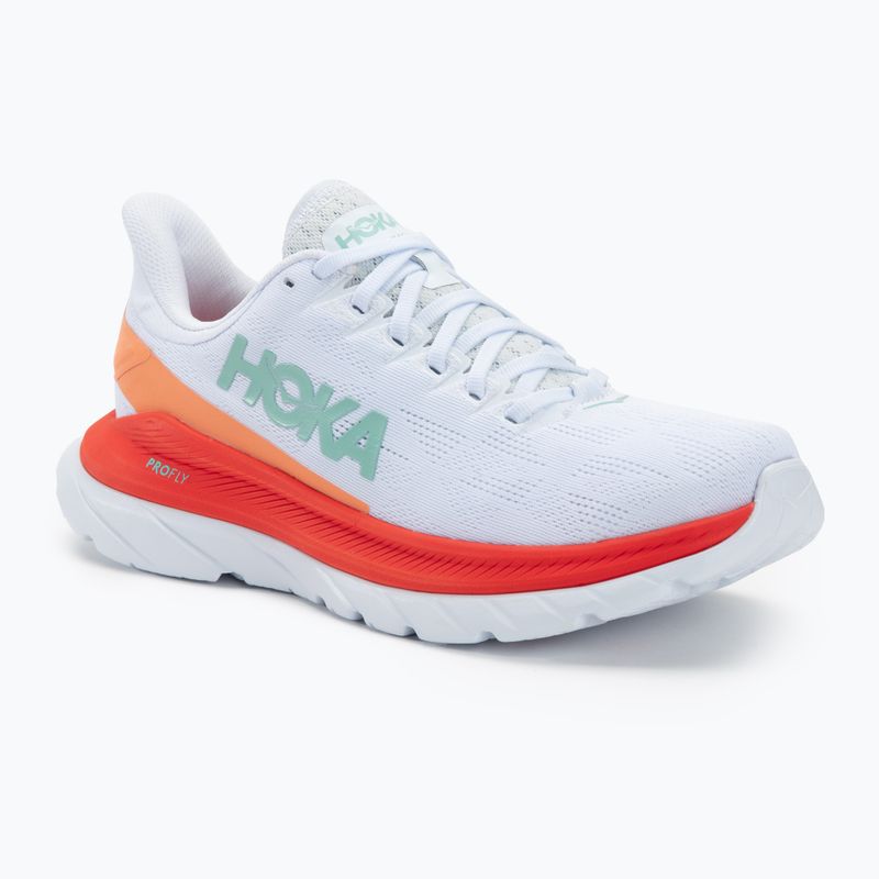Dámské běžecké boty HOKA Mach 4 white/fiesta