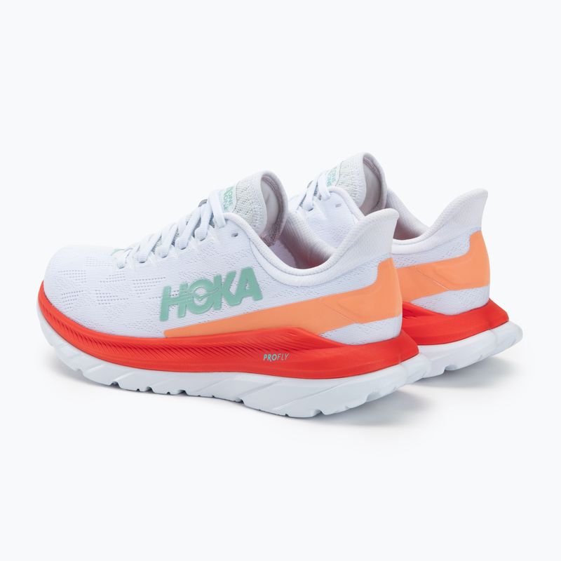 Dámské běžecké boty HOKA Mach 4 white/fiesta 3