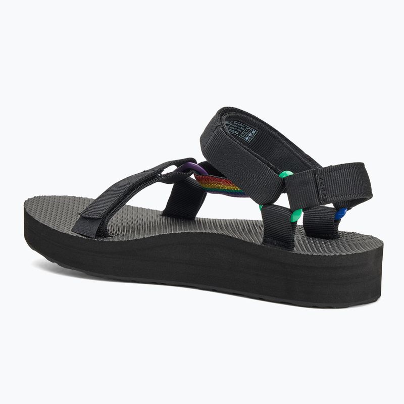 Dámské sandály Teva Midform Universal Pride black rainbow 3