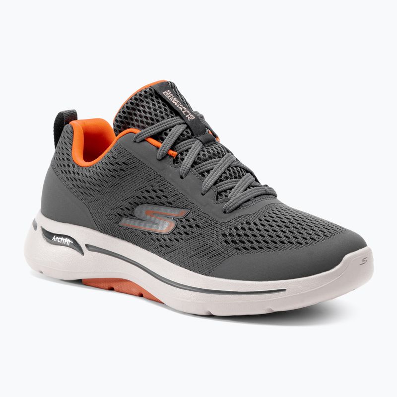 Pánské boty SKECHERS Go Walk Arch Fit Idyllic charcoal/white/orange