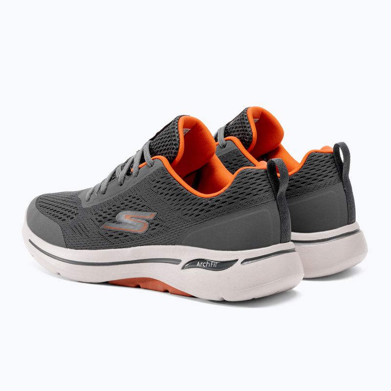 Pánské boty SKECHERS Go Walk Arch Fit Idyllic charcoal/white/orange 3