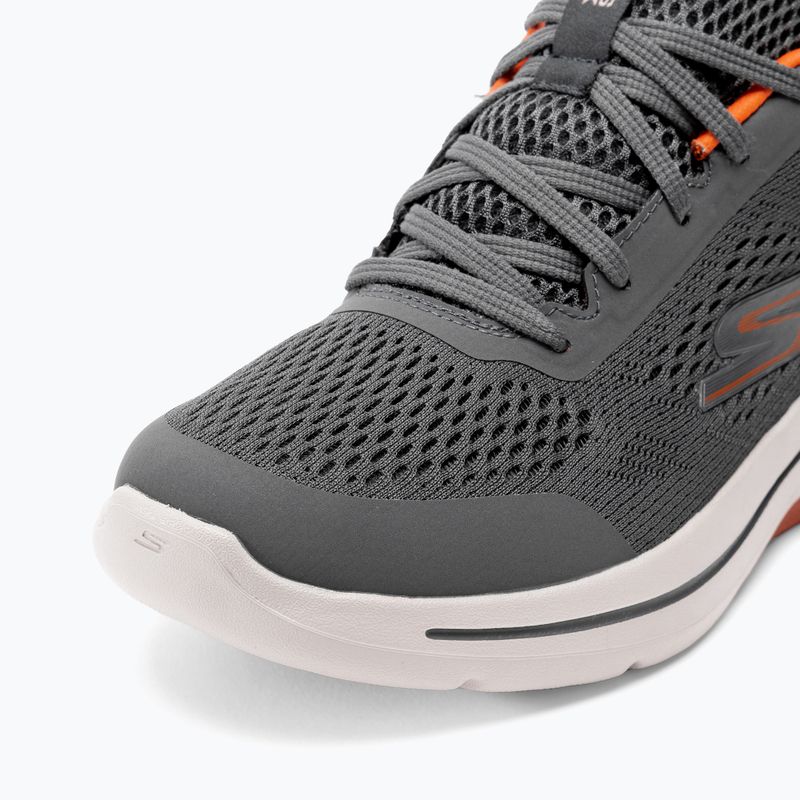 Pánské boty SKECHERS Go Walk Arch Fit Idyllic charcoal/white/orange 8