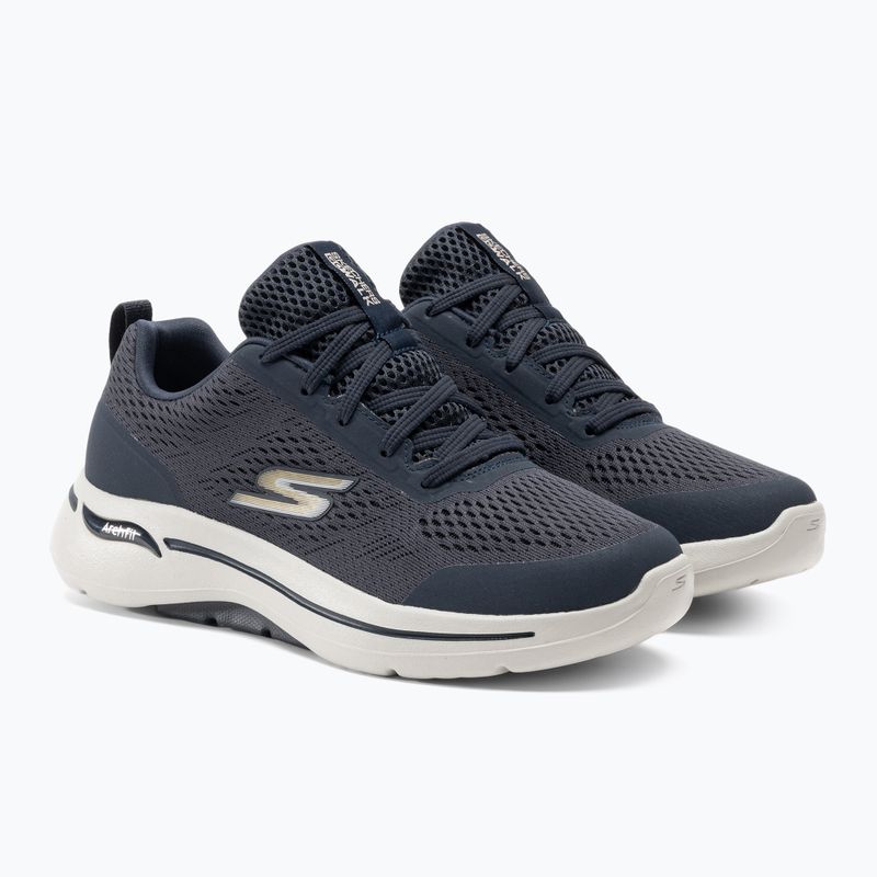 Pánské boty SKECHERS Go Walk Arch Fit Idyllic navy/white/gold 4