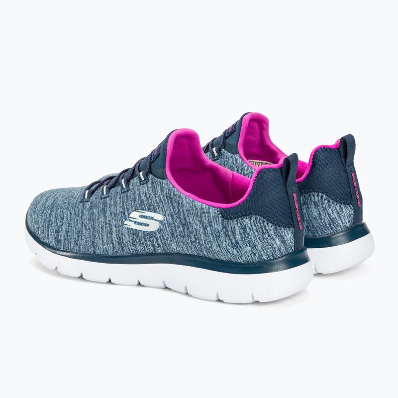 Dámské boty  SKECHERS Summits Quick Getaway navy/hot pink 3