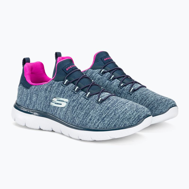 Dámské boty  SKECHERS Summits Quick Getaway navy/hot pink 4