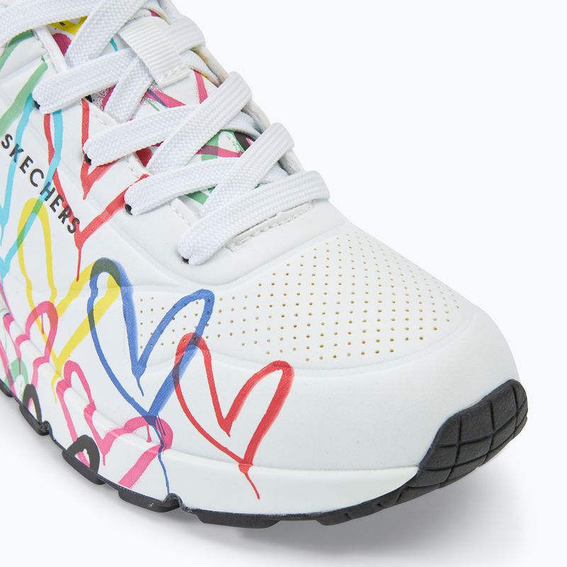 Dámské boty SKECHERS JGoldcrown Uno Spread The Love white/multicolor 7