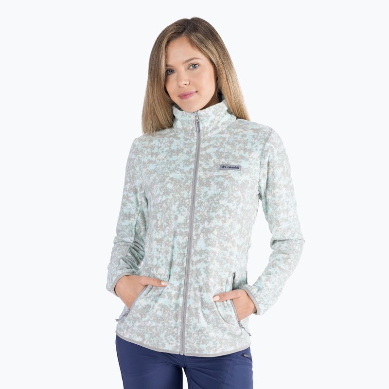 Dámská fleece mikina Columbia Ali Peak zelená 1933342