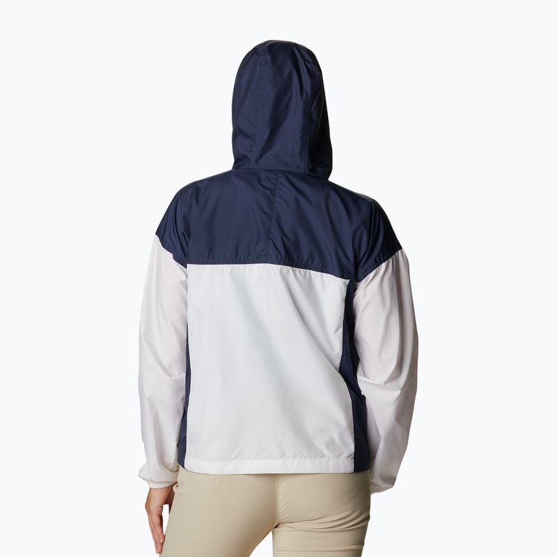 Dámská bunda větrovka Columbia Flash Challenger Novelty bílá1989503102 6