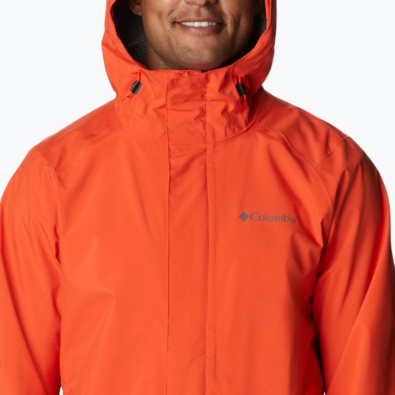Pánská nepromokavá bunda Columbia Earth Explorer Shell 813 oranžová 1988612 11