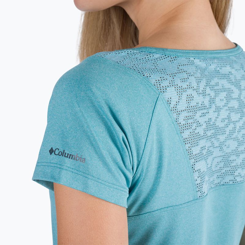 Dámské trekingové tričko Columbia Peak To Point II Tee modré 1885463 5