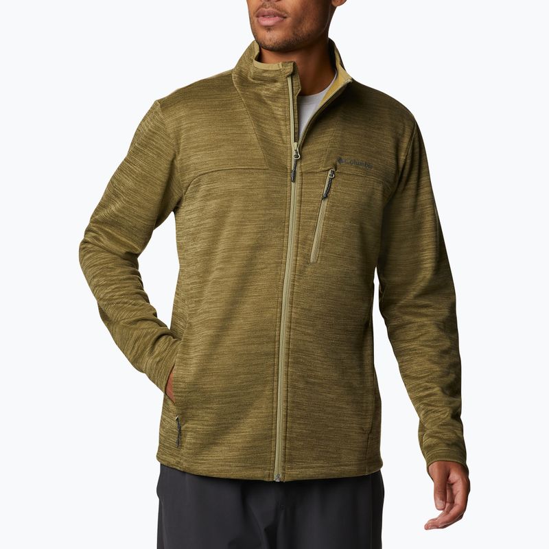 Pánská treková mikina Columbia Maxtrail II Fleece hnědá 1992501