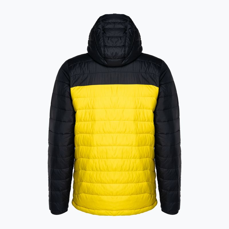 Pánská péřová bunda Columbia Powder Lite Hooded černo-žlutá 1693931 7