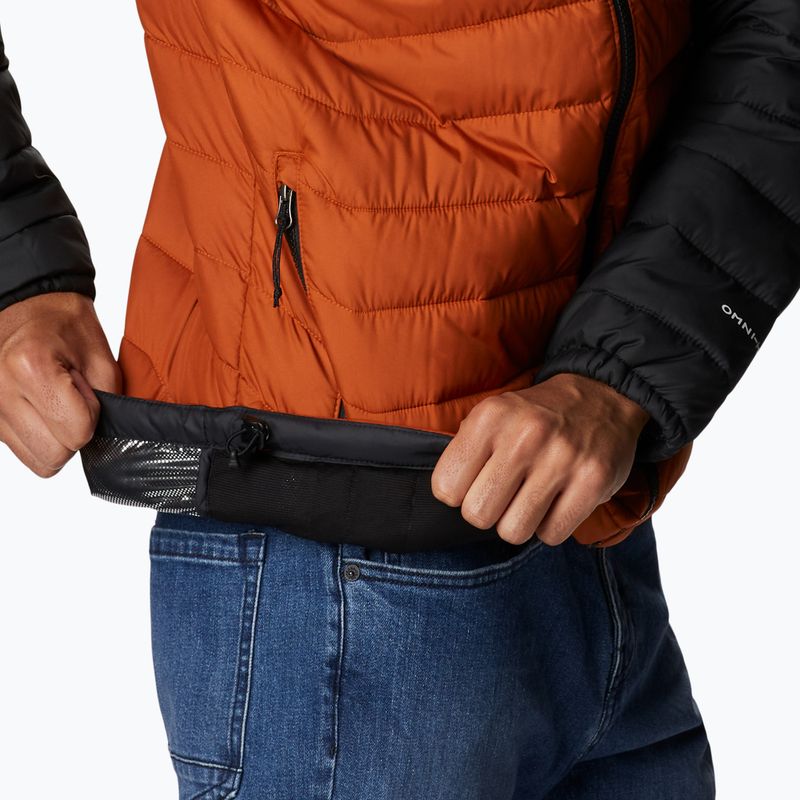Pánská péřová bunda Columbia Powder Lite Hooded oranžovo-černá 1693931 11