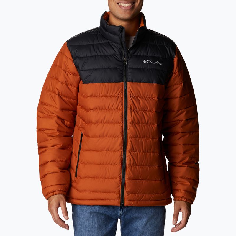 Pánská péřová bunda Columbia Powder Lite oranžová 1698001