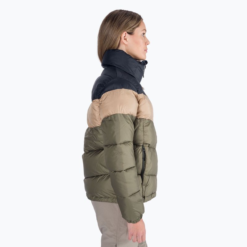 Columbia Puffect Color Blocked dámská péřová bunda zelená 1955101 2