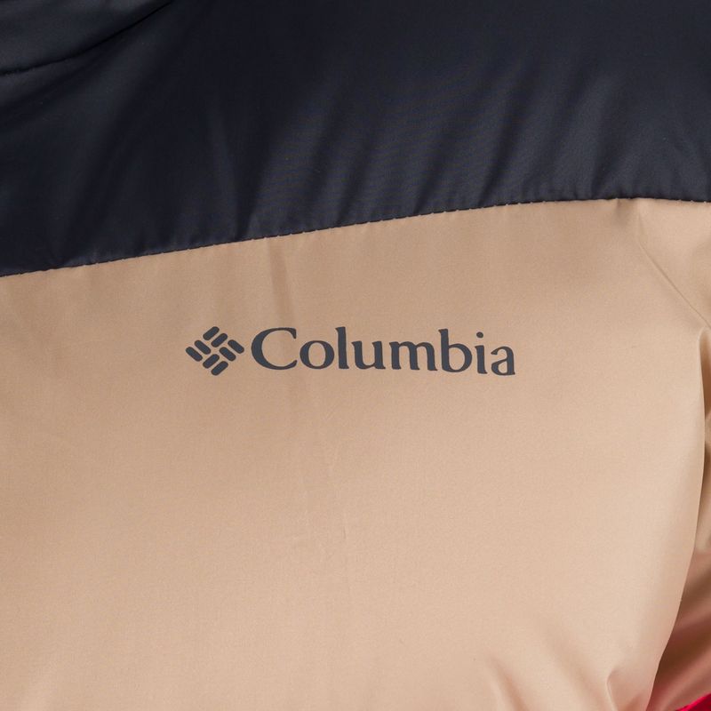 Columbia Puffect Color Blocked dámská péřová bunda červená 1955101 4